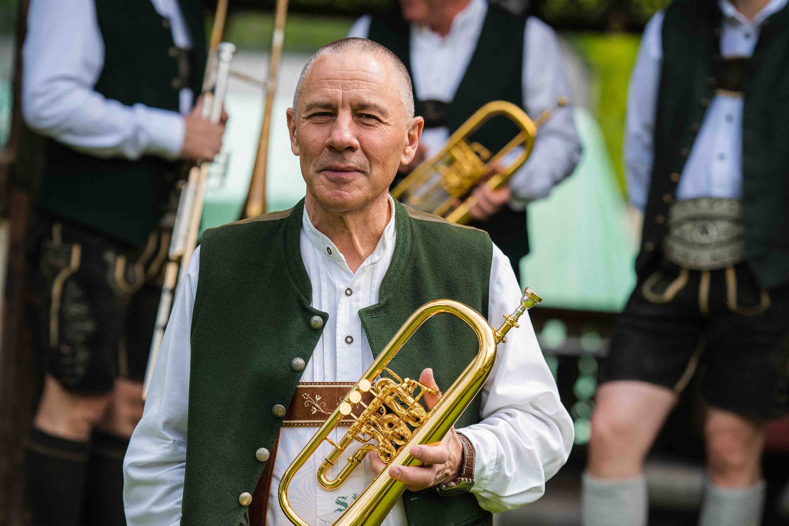 Stefan Neussl mit dem Tiroler Flügelhorn